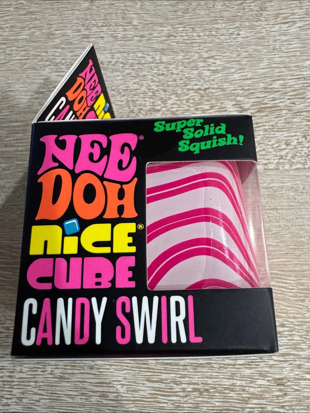 NeeDoh Nice Cube Candy Swirl - Pink